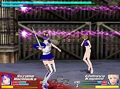 In the game, we face the hidden boss in a tough fight.