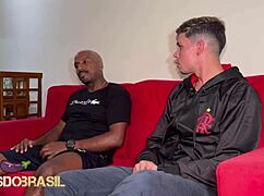 hey, you wanna see me suck this big black cock, twink?