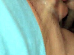 she's blowing bubbles while getting a throatfuck