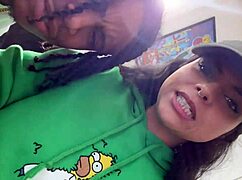 thick cuban mamacita eats lil d for dinner on sofa, cowgirl style with squirting 😋