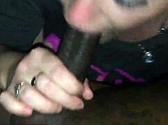 Hazelblaze Takes A Load In Her Mouth Licks Cum Off Black Cock