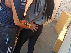 Niece in Tight Pants on Street