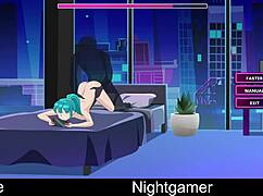 Nightgamer chats with cute anime girlfriend