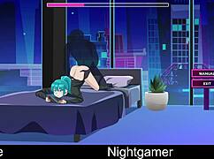 Nightgamer chats with cute anime girlfriend