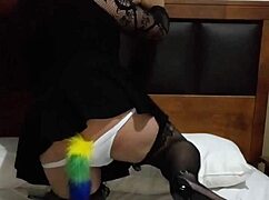 Pamelithatv's closet travesty in group anal banging