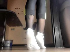 Sweaty feet after training session