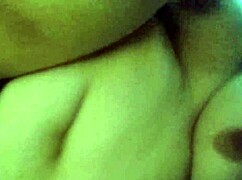 plump woman expresses loud pleasure