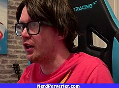 The geek with glasses gets two girls