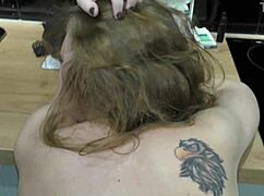 Finger in tight neighbor ass, cock lover