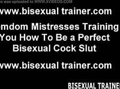 Address your bisexual desires with femdom toys and dildos in POV BDSM!