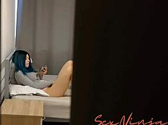 Step-Sister Discovers Brother In Closet