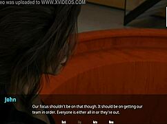 Coach checks up on natalie in the game