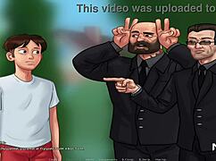 Summertimesaga drops you into wild teen anime action with the first slit in sight.