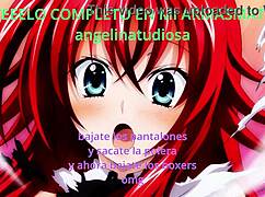 feel the pleasure as rias gremory gives jerk off instructions in anime hentai
