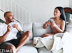 model time roomies avery black oliver davis turn lovers in dorm reality