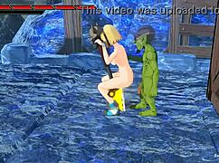 Pretty Blonde Engages in Detailed Hentai Gameplay with Wizard Lilia