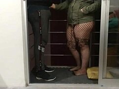 Public Blowjob On Balcony