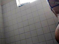 latina horny in shower