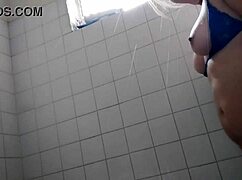 latina horny in shower