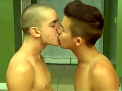 muscle guy fucks two horny twinks in this intense gay encounter