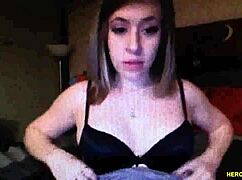 Pregnant Webcam Cutie Teases Boobs And Pussy While Singing