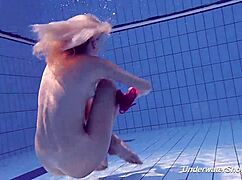 Proklova Takes Off Bikini And Swims Underwater