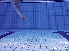 Proklova Takes Off Bikini And Swims Underwater