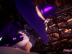 Genshin Impact Hentai 3D - Mona Gives Boobjob And Gets Fucked