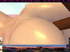 Blonde 3D Cartoon Babe Takes on Big Black Cock in Jonnystone City