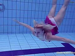 Proklova Takes Off Bikini And Swims Underwater