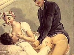 Vintage drawings of retro cartoons and anime