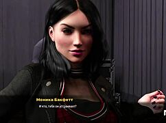 big tits bouncing wildly at the gym in anime game