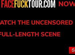 busty blonde lisi kitty on a face fuck tour, sucking monster cocks 😈