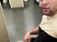 just saw this dude sucking off a construction worker in public toilet