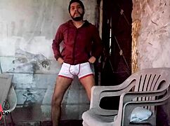 Enjoying outdoor fun in a casual gay setting