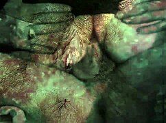 Vintage TABOO PUSSY Play with Hairy Outdoor DOGGYSTYLE Action