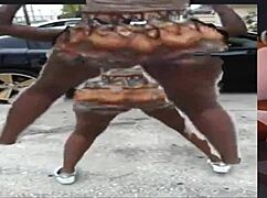 Big booty girls clap and grab asses in hidden fun