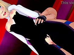 i'm spider gwen wanting to fuck in my suit at the love hotel uncensored hentai version