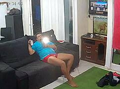 Latina wife gets fucked by friend in intense interracial scene.