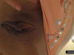 pov of tight little 18+ brunette ass in bikini striptease