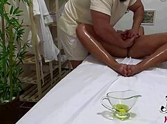 Latina teen in tantric massage session