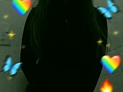 This shy student masturbates secretly in the bathroom.