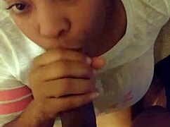 She LOVES SUCKING my MONSTER COCK and gets CUMSHOT