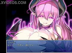 Nemea in an exciting anime hentai adventure with game elements