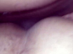 Angelg and Kuzz's fat pussy contrasts with shaved hairless look during fucking