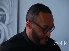 Hot Brunette Tranny Gets Assfucked With Big Tits Bouncing