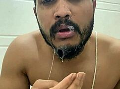 Put in my face and swallowed it all. Watch me take that big cock deepthroat.