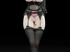 Weak Sound Naked Dance TikTok Style MMD Pure Dance