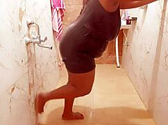 Myanmar Sexy Milf Boldly Showers in Intense Bathing Scene