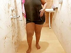 Myanmar Sexy Milf Boldly Showers in Intense Bathing Scene